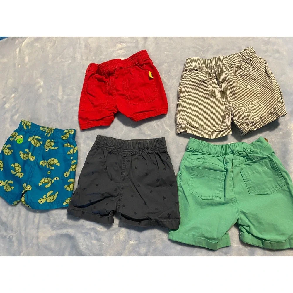 Lot of 5 Toddler Boy Shorts 12M Gymboree Carters Circo CAT  6-12M